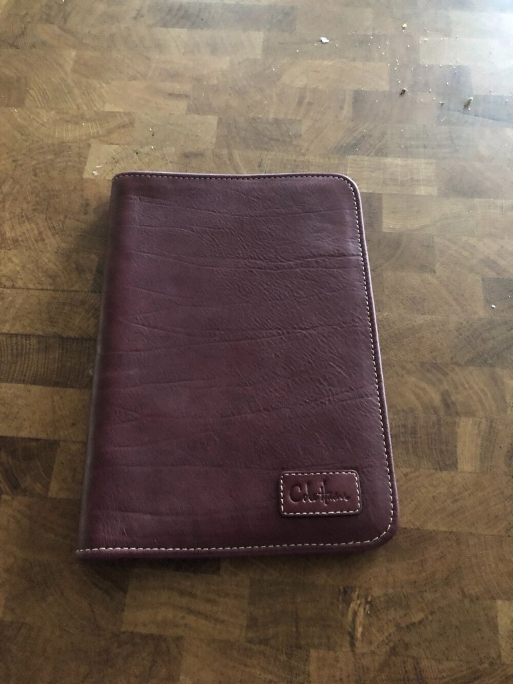 Cole Haan Pebble Brown Leather Kindle Cover